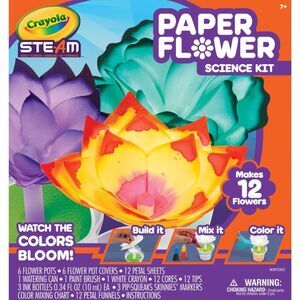 Crayola Paper Flower Science Kit, Color Changing Flowers, Gift for Kids Ages 7